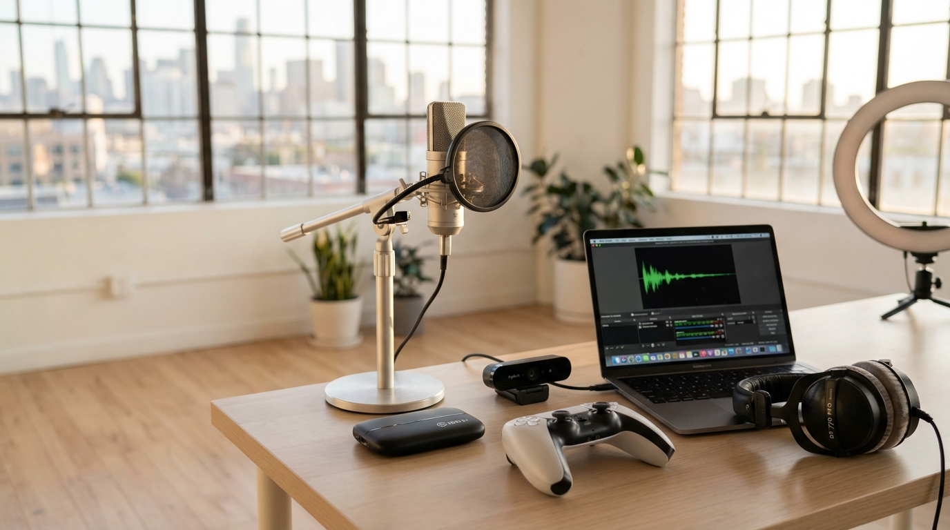 Kit Streaming Complet : Capture, Micro et Éclairage pour Débuter